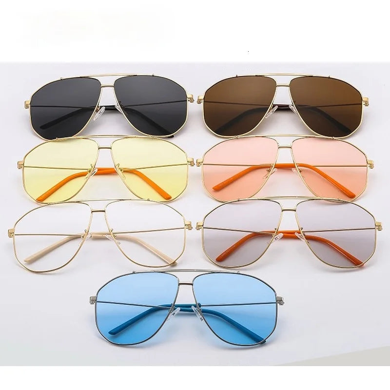 Square Polygon Pilot Sunglasses UV400