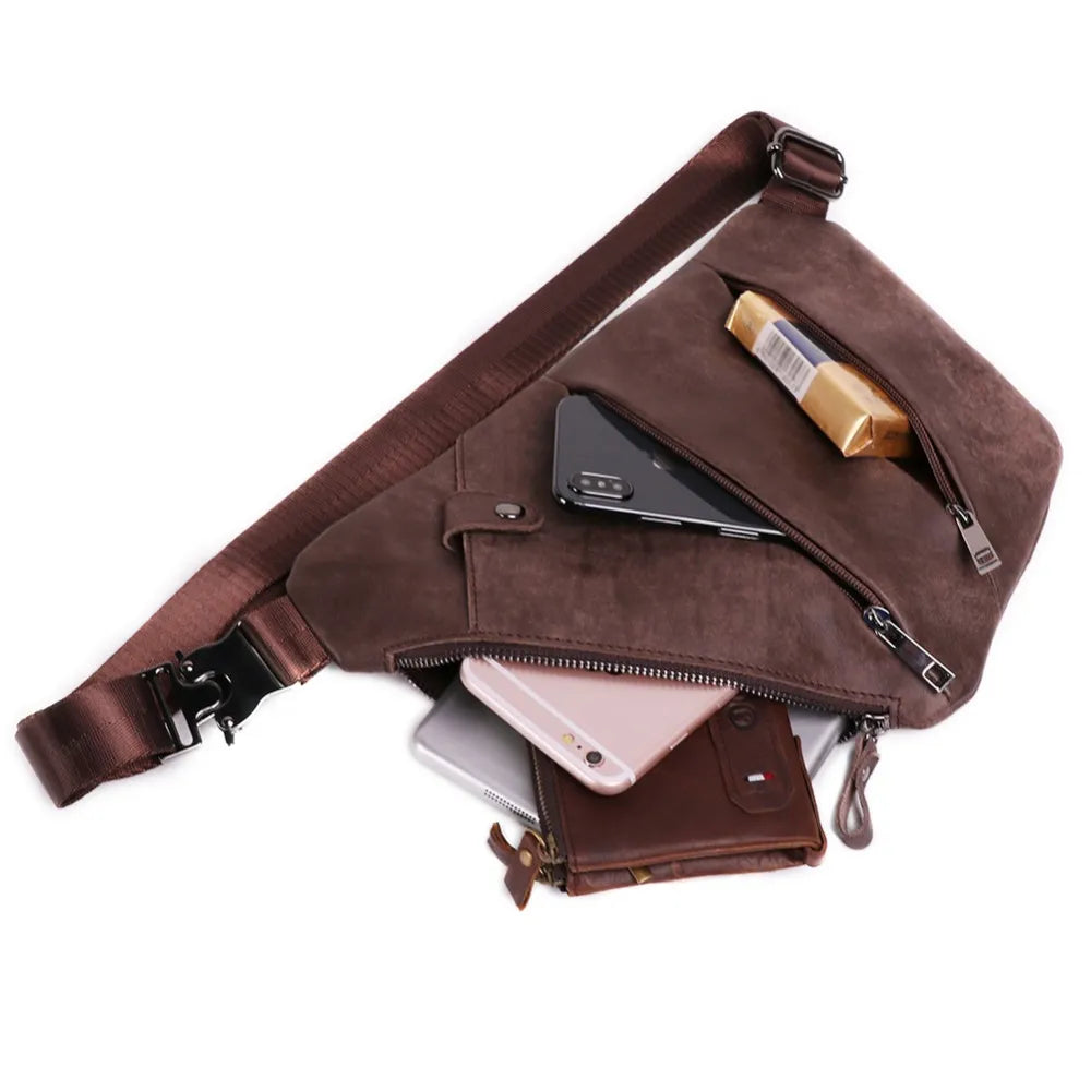 JOYIR Vintage High Quality Genuine Leather Men Messenger/Crossbody Bag