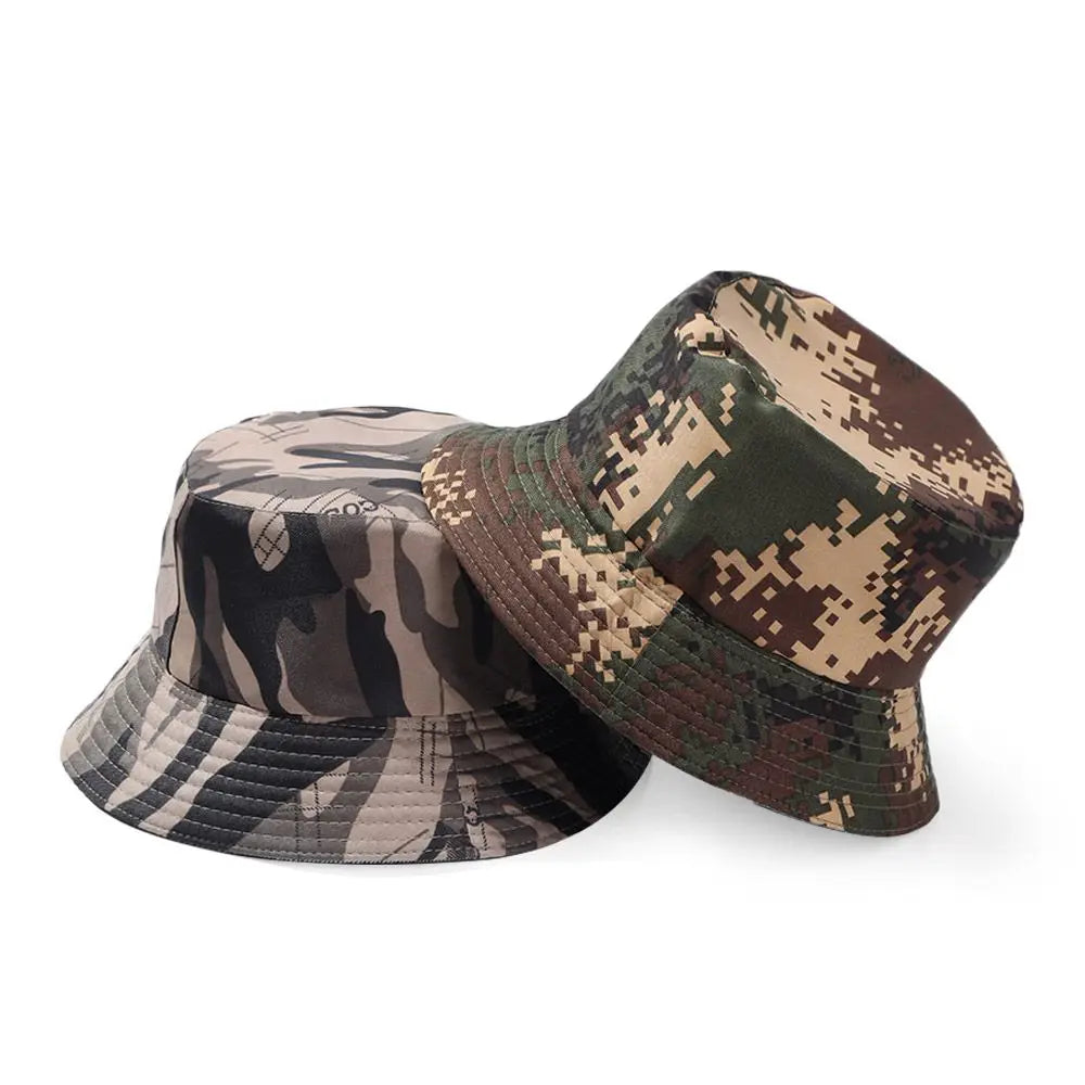 Camouflage Bucket Hat Wide Brim