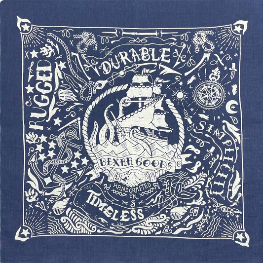 Nautical Print High Quality Cotton Men Bandana/Scarf