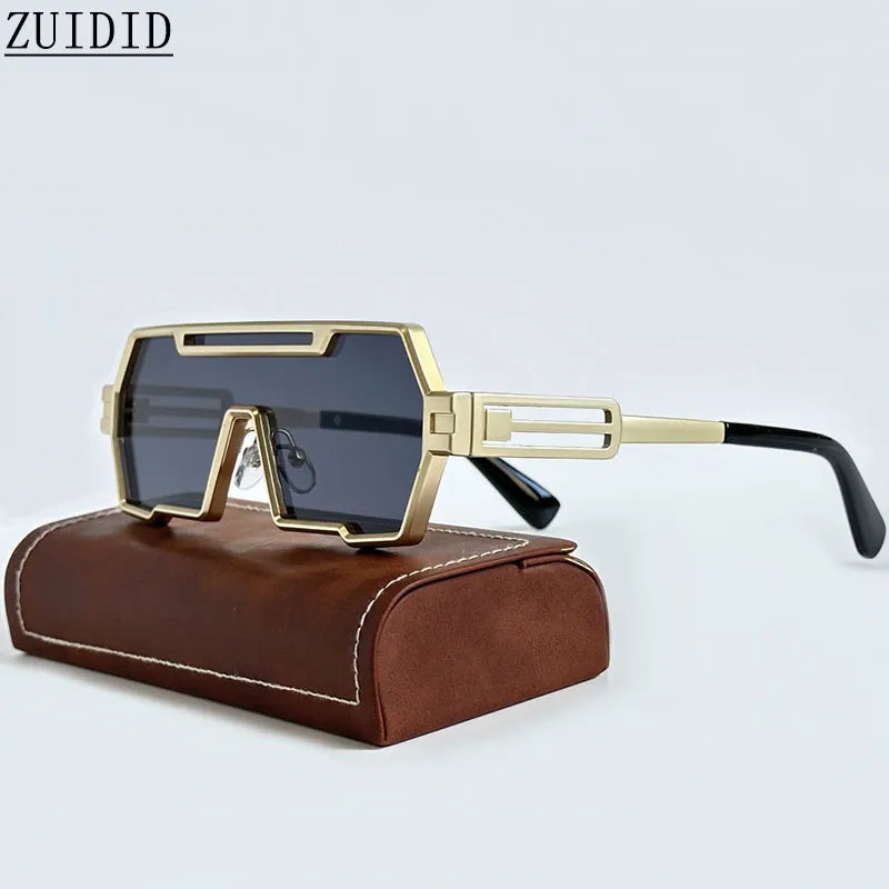 Square Vintage Heavy Metal Steampunk Sunglasses