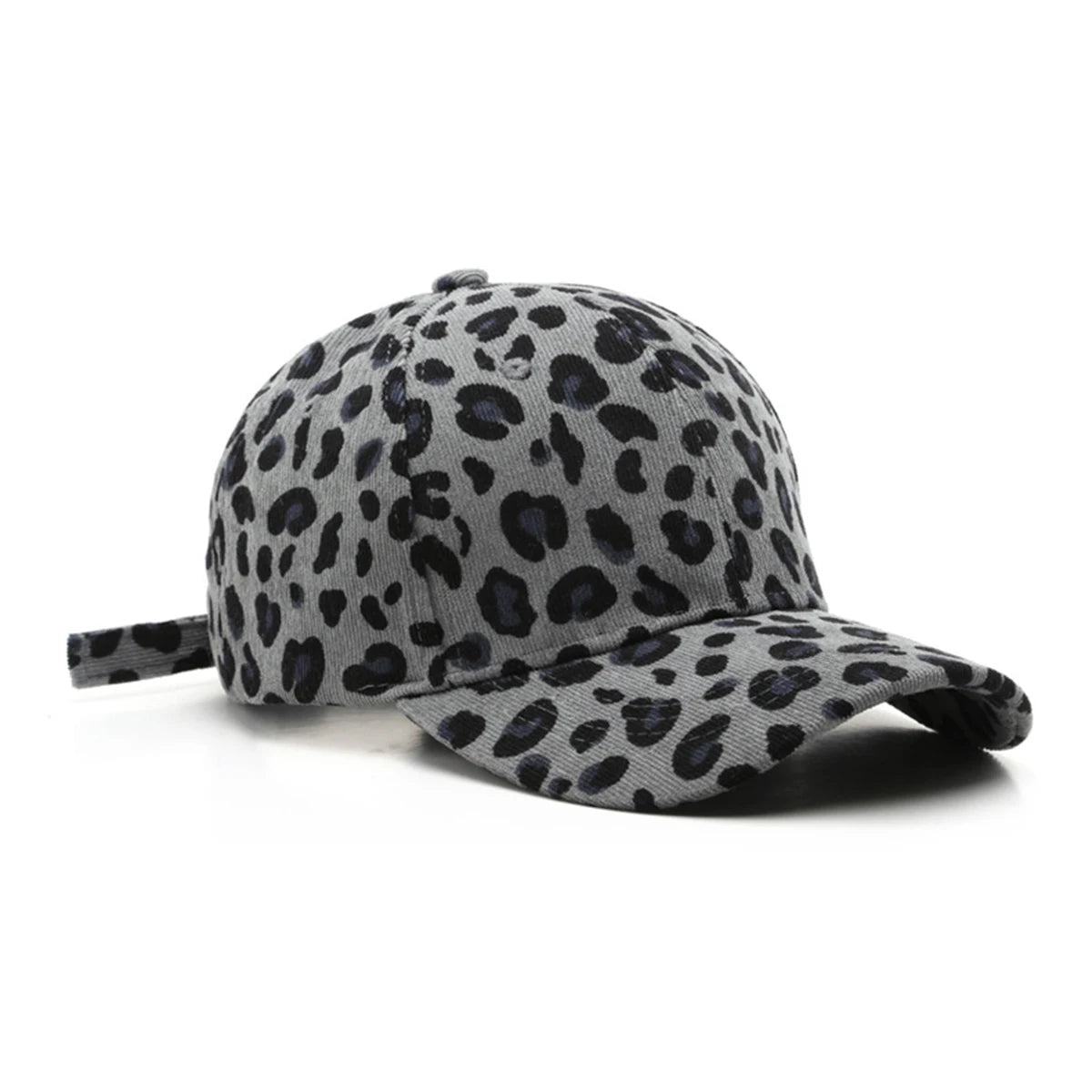 Leopard Corduroy Baseball Cap Snapback