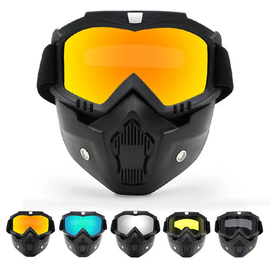 Adjustable  Motocross Motorcycle Goggles Breathable Full Face Protective Mask