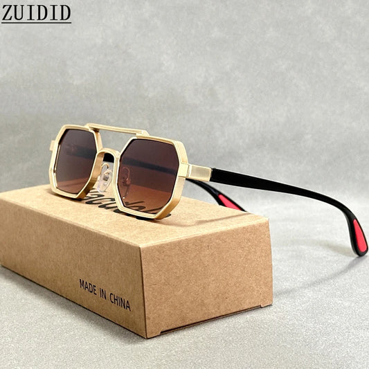 2024 Vintage Metal Square Sunglasses For Men