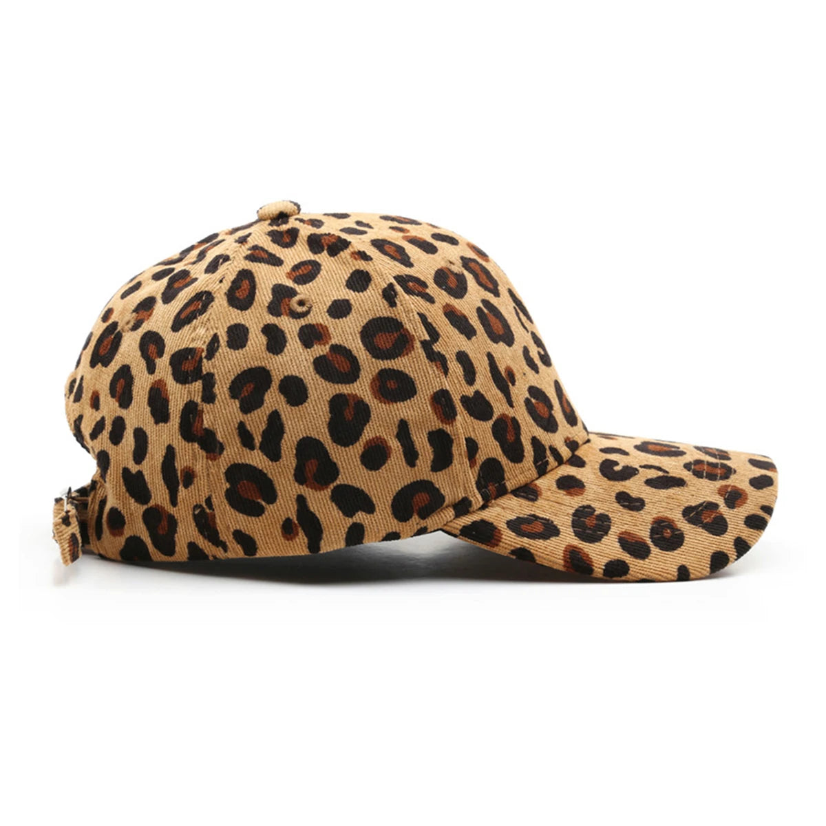 Leopard Corduroy Baseball Cap Snapback