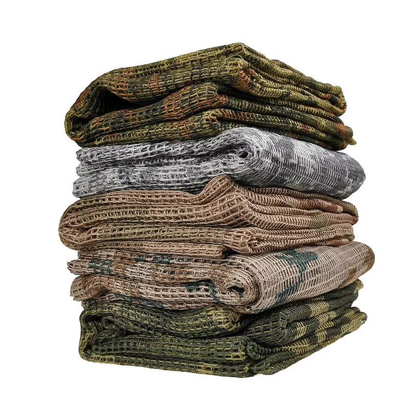 Camouflage Outdoor Scarf Tactical Mesh Breathable