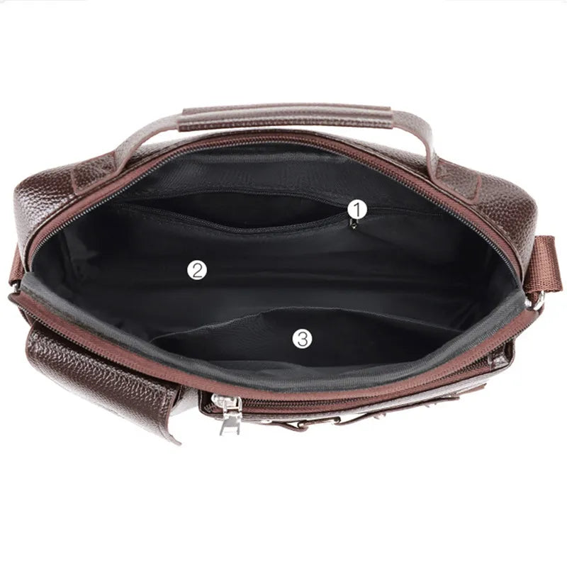 Men Fashion PU Leather Business Handbag/Messenger Bags