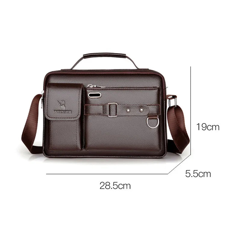 Men Fashion PU Leather Business Handbag/Messenger Bags